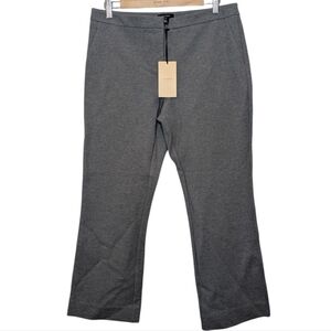 Halogen Nordstrom Grey Women's Flared Stretch Office Trouser Pants Size 10